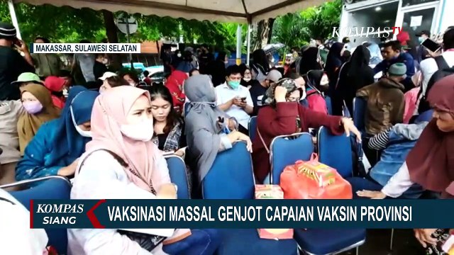 Pemkot Makassar Gelar Vaksinasi Massal di Pantai Losari Selama 3 Hari Kedepan