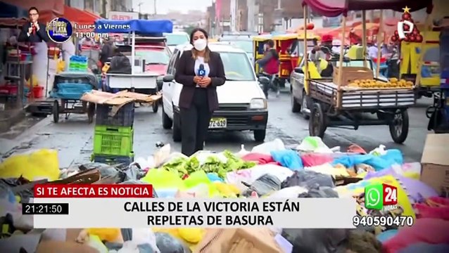 La Victoria: calles repletas de basura impiden el tránsito vehicular y genera foco infeccioso