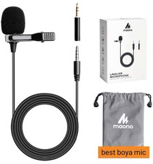 Maono AU-400 Lavalier Microphone (Black)