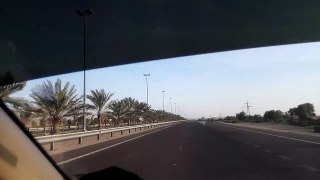 AL AIN TO SWEIHAN TO ABU DHABI ROAD UAE UNITED ARAB EMIRATES