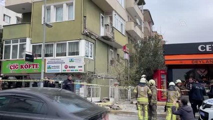 Avcılar'da balkonun çökmesi sonucu bir kişi yaralandı
