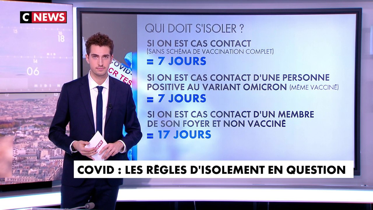 Covid : les règles d'isolement en question