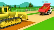 Construction Trucks for Kids Bulldozer Overheat Trouble  Airplane Runway Construction for Children मजेदार गाड़ी की कार्टून  gadi ka cartoon - TOYS cartoon video gadi wala