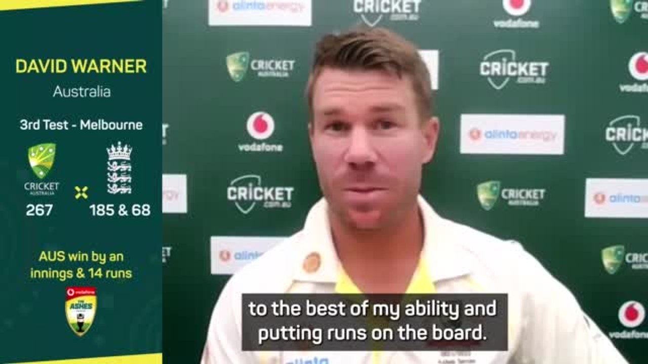 Warner loving Test life again