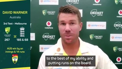 Warner loving Test life again