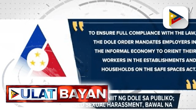 “Bawal bastos law”, iginiit ng DOLE sa publiko; gender-based sexual harassment, bawal na