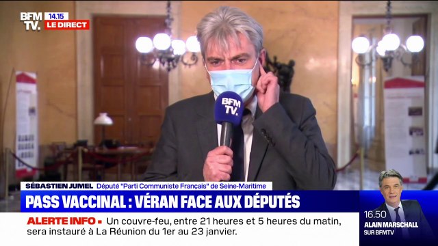 Pass vaccinal: Le gouvernement a fait le choix d'une gestion de crise solitaire, autoritaire, opaque , selon le député PCF Sébastien Jumel