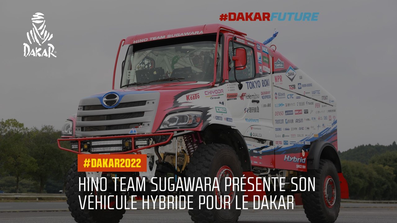 DAKAR FUTURE - HINO TEAM SUGAWARA présente son véhicule hybride pour le Dakar