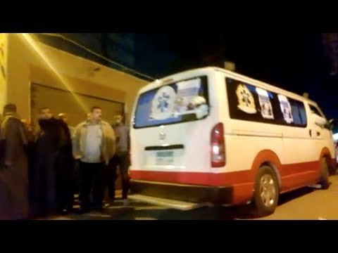 لحظة خروج أول جثمان من ضحايا حادث القطار من مشرحة زينهم