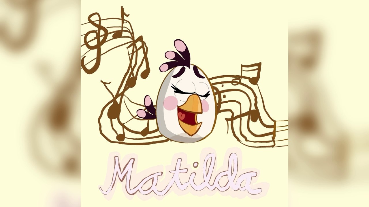 Drawing Matilda from Angry birds. (Procreate)