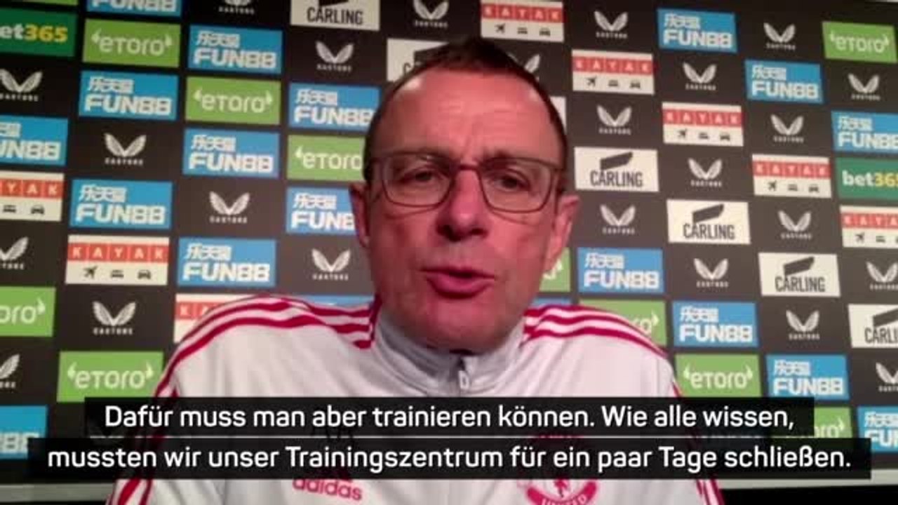 Rangnick "natürlich nicht" froh mit entwicklung
