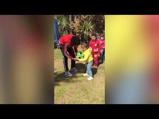 ياسر المحمدي يحتفل باليوم الرياضي مع ابنته في الحضانة