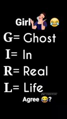 Funny   Full Form of GIRL?,Power of girls power/See the full video ???