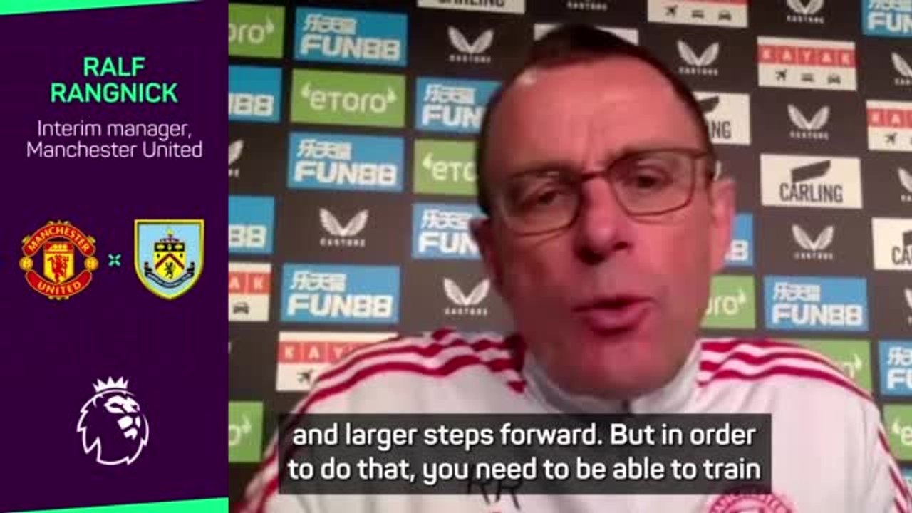 'Of course not' - Rangnick not happy with United's progress
