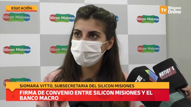 Firma de convenio entre Silicon Misiones y el Banco Macro
