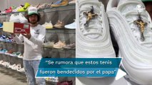 Luisito Comunica presume los “zapatos de Jesús”, tienen agua bendita y valen más de 100 mil pesos