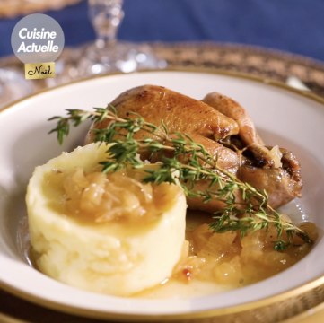 CUISINE ACTUELLE - Cailles à la cocotte aux oignons caramélisés