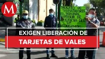 Trabajadores del poder judicial bloquean calles de la CdMx por falta de pago