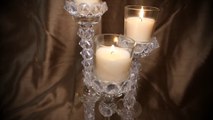 DIY Crystal Candle Centerpiece