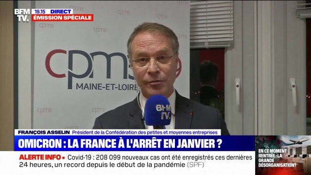 Télétravail: pour François Asselin (CPME), l'annonce de la mise en place de sanctions contre les entreprises est une belle maladresse de la part de l'exécutif