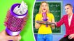 GENIUS SCHOOL HACKS THAT COULD SAVE YOUR LIFE Easy Crafts and Tricks For School by 123 GO! GOLD