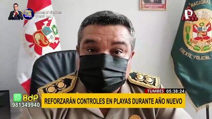 Скачать видео: Tumbes reforzará operativos policiales en playas durante fiestas de Año Nuevo