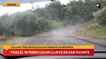 Tras el intenso calor llueve en San Vicente