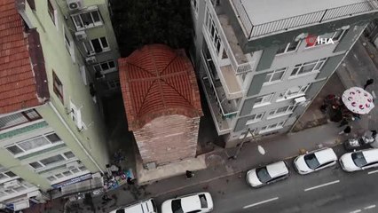 Tarihi Acıbadem Su Terazisi, apartmanlar arasında varlığını koruyor