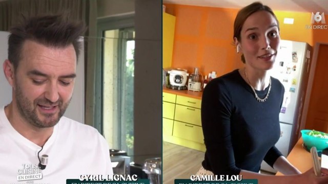 FEMME ACTUELLE - Tous en cuisine : Cyril Lignac mis au défi par Camille Lou qui a horreur de la recette du jour