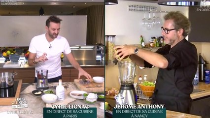 FEMME ACTUELLE - "Tous en cuisine" : Jérôme Anthony craque au milieu de la recette du jour... à cause d'un mixeur