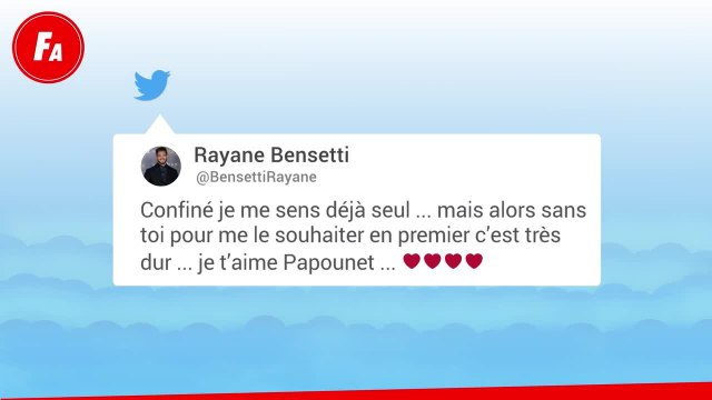 FEMME ACTUELLE - Rayane Bensetti seul et confiné : son message déchirant à son papounet , le jour de son anniversaire
