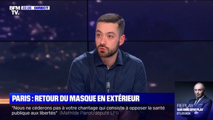 Pour David Guiraud, "le masque en extérieur est un bond en arrière d'un an"