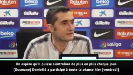 Barcelone - Valverde donne des nouvelles des Français Umtiti et Dembélé