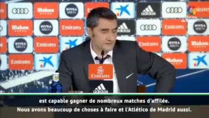 26e j. - Valverde : "Nous devons continuer à nous battre"