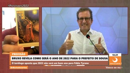 Bruxo revela como será o ano de 2022 para o prefeito de Sousa