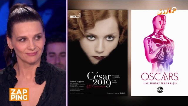 Juliette Binoche très gênée par les questions de Laurent Ruquier sur les César et les Oscars 2019
