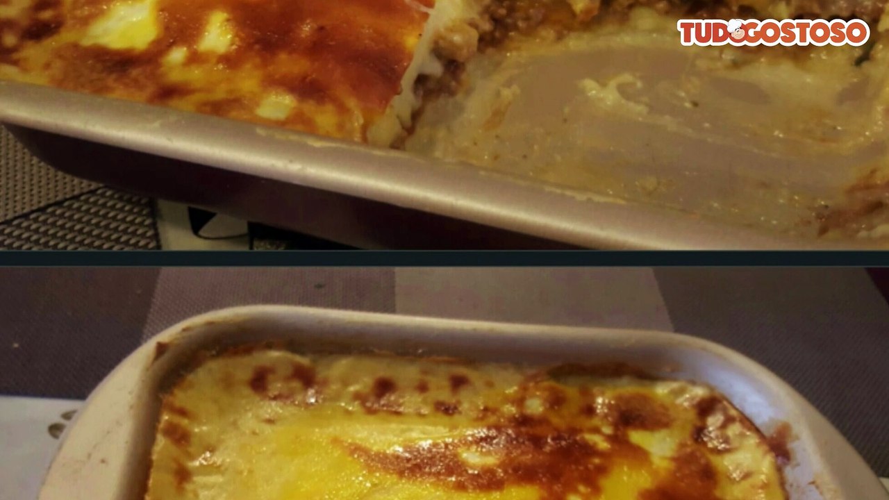 Bolo de batata com carne moída