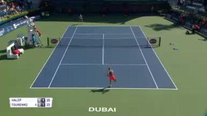 Dubaï - Halep bat Tsurenko et file en quarts