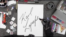 Karl Lagerfeld se dessine - 22 février