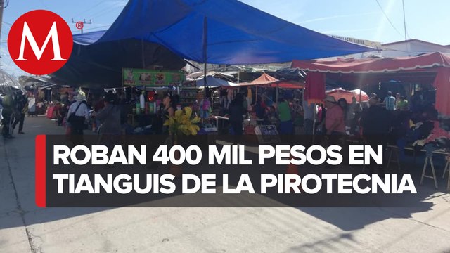 Un grupo de hombres armados asaltaron un tianguis en SLP, roban cerca de 400 mil pesos