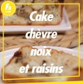 FEMME ACTUELLE - La recette du cake chèvre noix et raisins