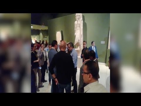 وزير الآثار يتفقد متحف سوهاج برفقة ٢٧ سفيرا من الدول الأجنبية