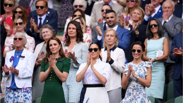 FEMME ACTUELLE - Photos-Meghan Markle et Kate Middleton très complices à Wimbledon