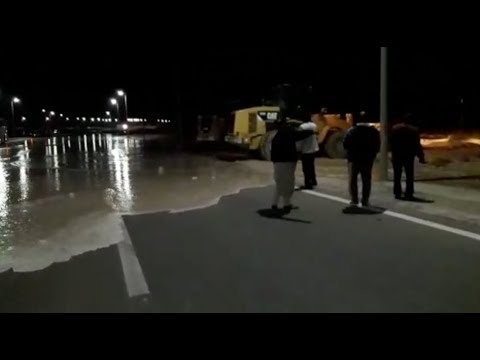 انقطاع التيار الكهربائي بسبب الأمطار الغزيرة في أبوزنيمة بجنوب سيناء