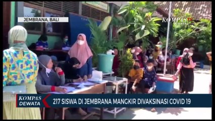 Ratusan Siswa Di Jembrana Mangkir Vaksinasi