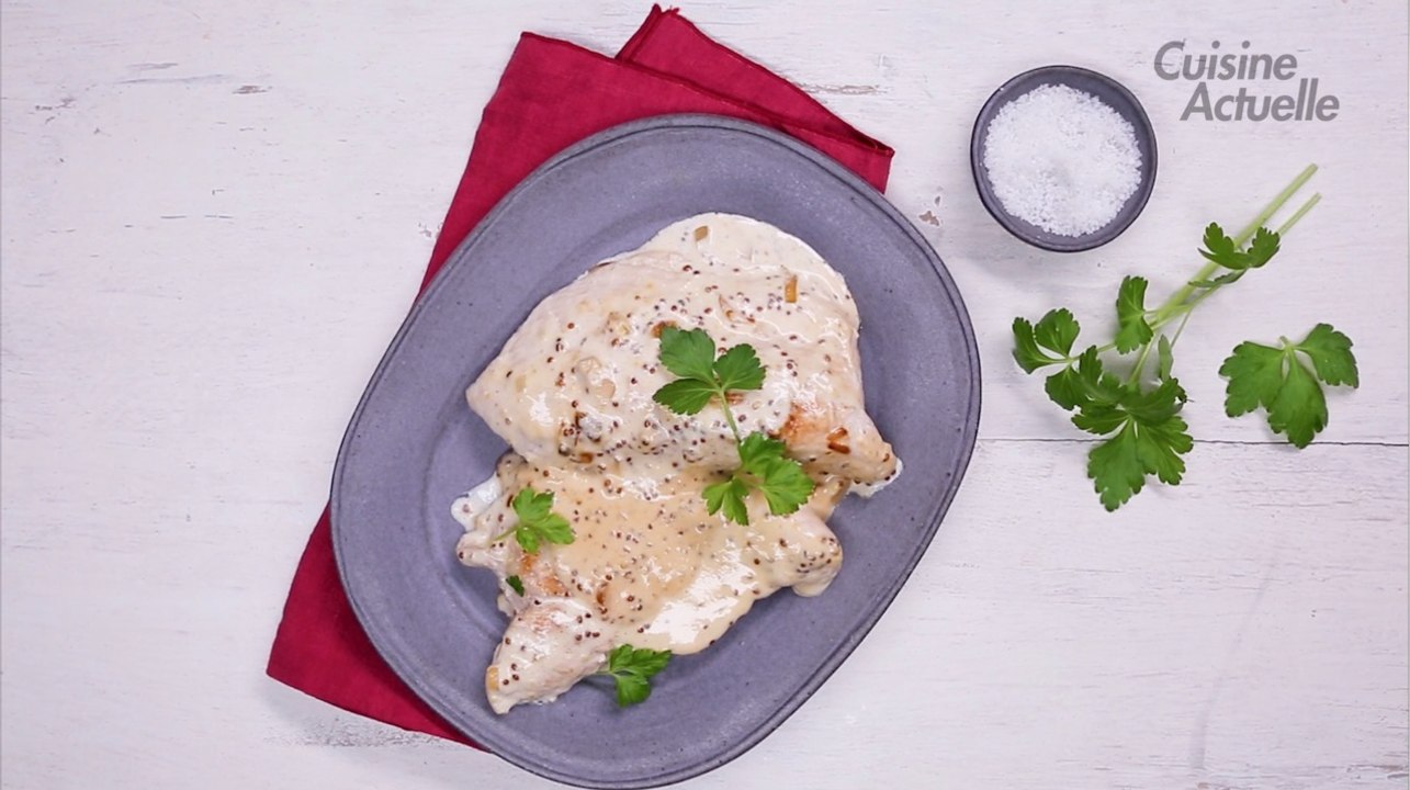 Escalopes de dinde à la moutarde