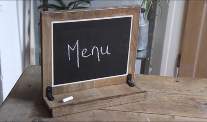 FEMME ACTUELLE Fabriquer un porte-menu à la peinture ardoise