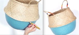 FEMME ACTUELLE DIY Vidéo : facile et rapide, un panier en osier personnalisé