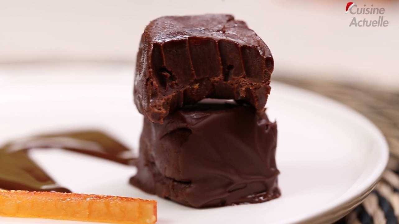 Fudges chocolat oranges confites