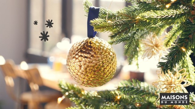 FAC-Sapin original : des boules dorées faciles à faire- DIYAH2018_N_GOLD_Punaise_30sec